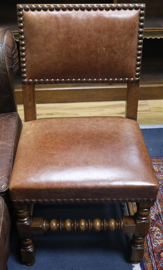 Four Cromwellian style chairs